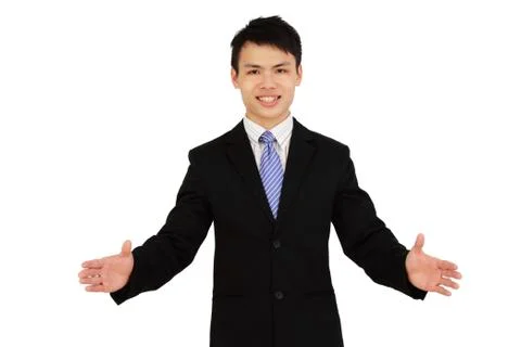 Executive with open arms Stock Photos