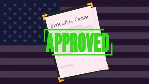 Executive order. Approved. 스톡 동영상 302845326