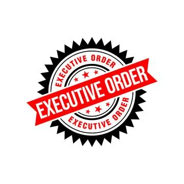Executive Order Letter Rubber Stamp Template Design Stock Illustration