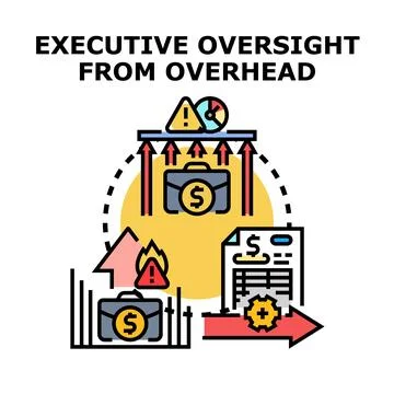Executive oversight managing business risks and processes 库存插图