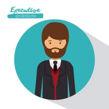 Executive person design Illustrazione stock