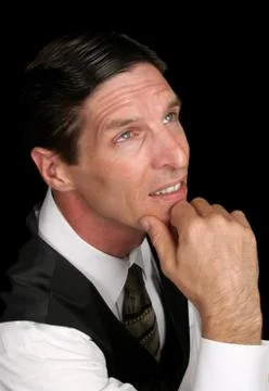 Executive Portrait - Looking Up Stock Photos