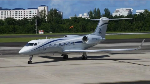 Executive private Lear Jet 1 Stock Footage 229305801