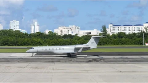 Executive private Lear Jet 2 Stock Footage 229306503