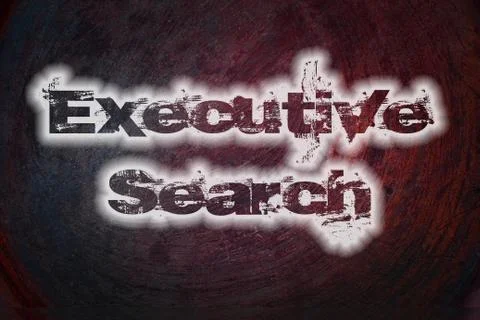 Executive search text on background Stock Illustration