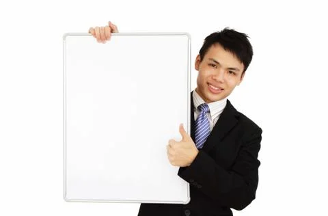 Executive showing thumbs up Stock Photos