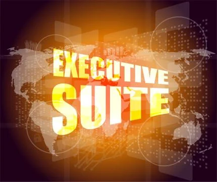 Executive suite, interface hi technology, touch screen Stock Illustration