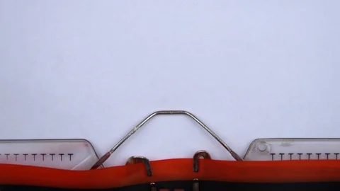 Executive summary - phrase printed on an old typewriter in red letters Video stock 126510496