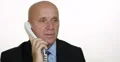 Executive Talking Financial Partnership Trader Close Up Landline Phone Call 4k or 4k+ Resolution