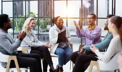 Executive Team Listening to Contrary Views from Colleague Stock Photos