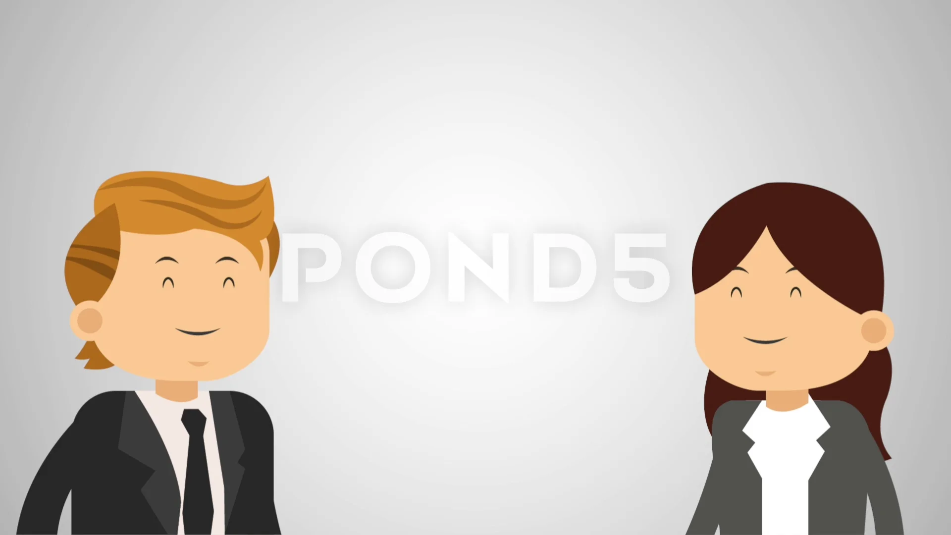 Executive teamwork cartoon HD animation | Stock Video | Pond5