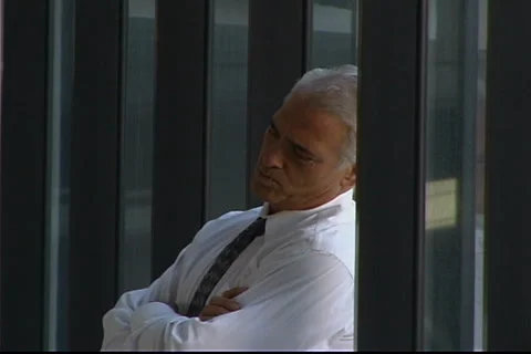 Executive Throwing Papers Stock Footage
