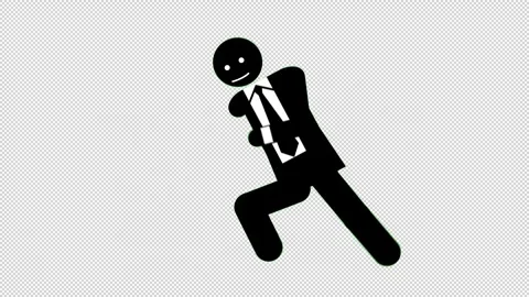 ExecutiveMan_RunCycle_Happy Vidéo 320206329