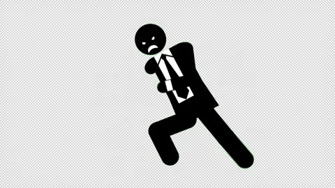 ExecutiveMan_RunCycle_Sad Vidéo 320206357