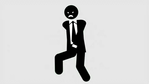 ExecutiveMan_WalkCycle_Angry Vidéo 320206374