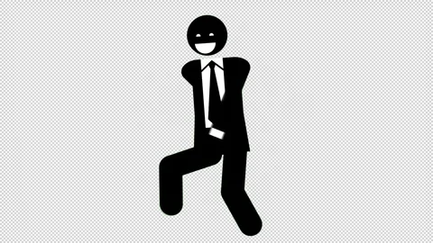 ExecutiveMan_WalkCycle_Happy Vidéo 320206376