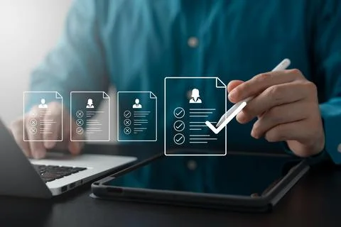 Executives and human resource management. effective organizational structur.. Stock Photos