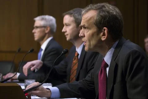 Executives from Facebook, Twitter and Google testify before Senate Select Intell Stock Photos