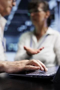 Executives preventing data center strain Stock Photos