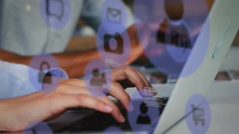 Executives using laptops and tablets in officein today's business world Stock Footage 315732316