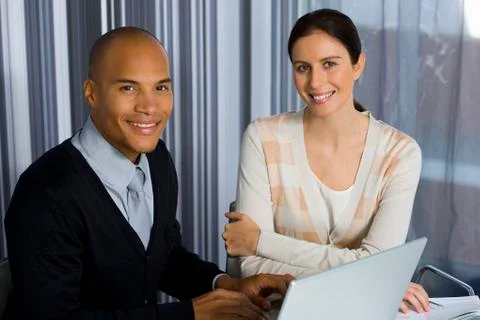 Executives working in office Stock Photos