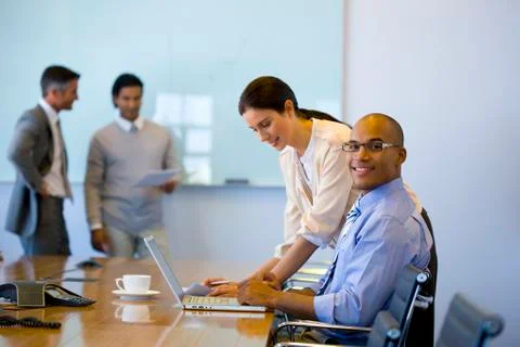 Executives working together Stock Photos