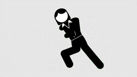 ExecutiveWoman_RunCycle_Faceless Vidéo 320206405