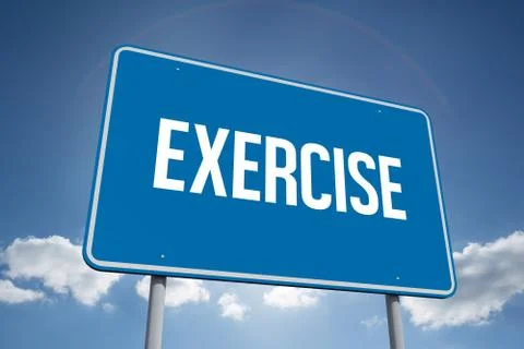 Exercise against cloudy sky with sunshine 스톡 일러스트