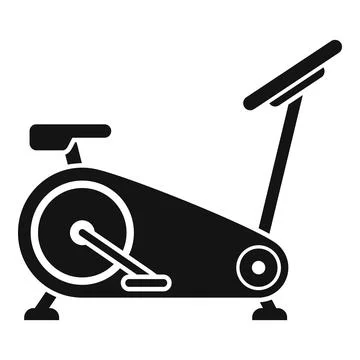 Exercise bike device icon, simple style 스톡 일러스트