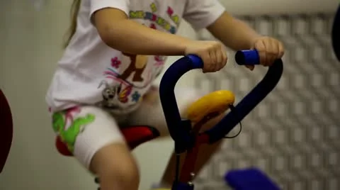 Exercise bike Stock Footage 12351964