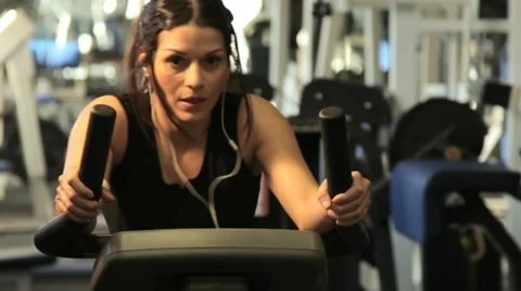 Exercise bike Stock Footage 22664312