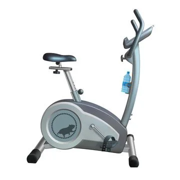Exercise bike with a Hamster Stock Illustration
