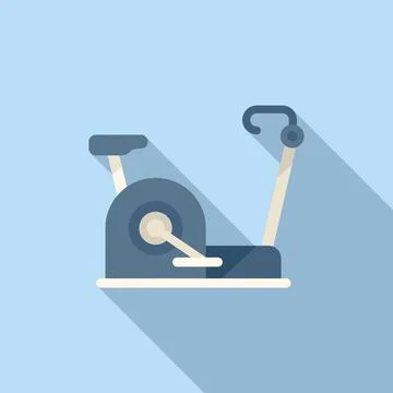 Exercise bike icon flat vector. Doctor therapy 스톡 일러스트