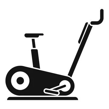 Exercise bike icon simple vector. Active sport Stock Illustration