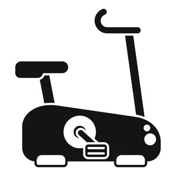 Exercise bike icon simple vector. Healthy sport Stock Illustration
