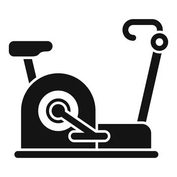 Exercise bike icon simple vector. Doctor therapy Stock Illustration