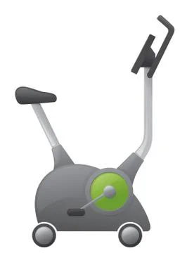 Exercise bike Stock Illustration