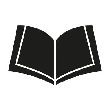 Exercise Book. Flat Vector Icon. Simple black symbol on white background Stock Illustration