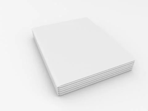 Exercise book mock up on gray background. Stock Illustration