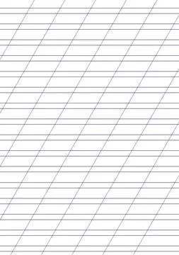 Exercise book paper one page with lines for writting Stock Illustration