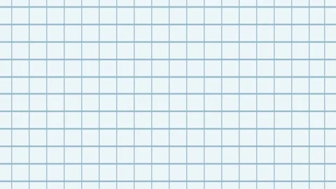 Exercise book sheet in a cage. School notebook. A white field with a geometric Stock Footage 147547160