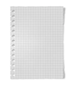 Exercise book sheet Stock Photos