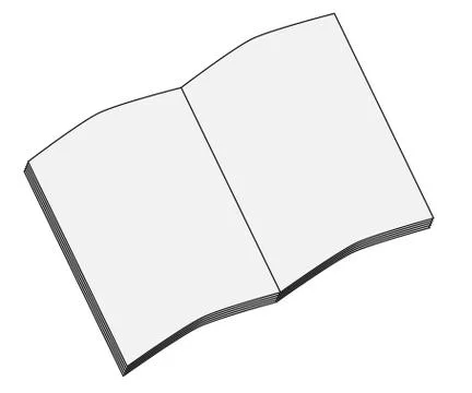 Exercise Book. Simple black symbol on white background Stock Illustration