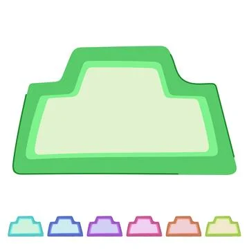 Exercise chair mat vector cartoon graphic Stock Illustration