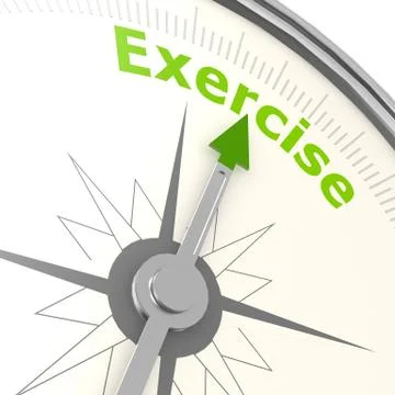 Exercise compass Stock-Illustration