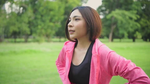 Exercise concept of 4k Resolution. Caucasian woman resting after exercising.. Stock Footage 231467443