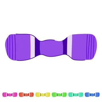 Exercise dumbbell vector cartoon graphic Stock Illustration
