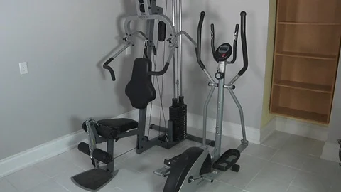 Exercise equipment Stock Footage 111498082