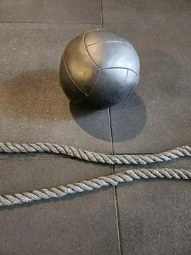 Exercise Equipment at the Gym Stock Photos