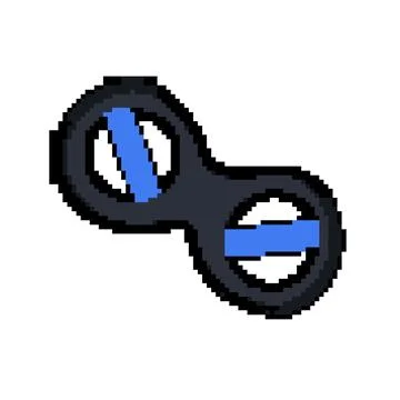 Exercise expander hand pixel art vector illustration Stock Illustration